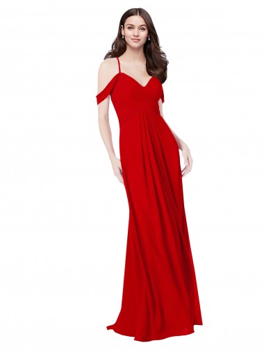 Shop Cold Shoulder Chiffon Bridesmaid Dress Melbourne