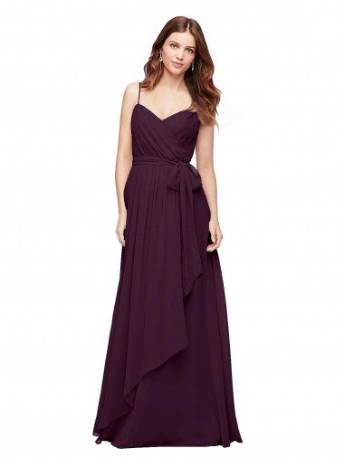 Shop Wrapped Sweetheart Neckline Long Chiffon Bridesmaid Dress  Melbourne