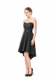 Lace Cocktail Bridesmaid Dress with Hi-Low Hemline