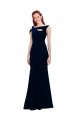 Sleeveless Formal Crepe Mermaid Bridesmaid Dress / Prom Dress with Side Slit